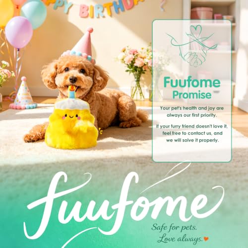 Image of Fuufome Plush Cake Dog Toy