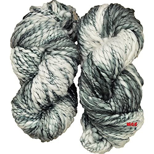 Image of M.G ENTERPRISE Knitting Yarn Thick Chunky Wool, Sumo Grey 400 gm Best Used with Knitting Needles, Crochet Needles Wool Yarn for Knitting. by M.G ENTERPRISE Y