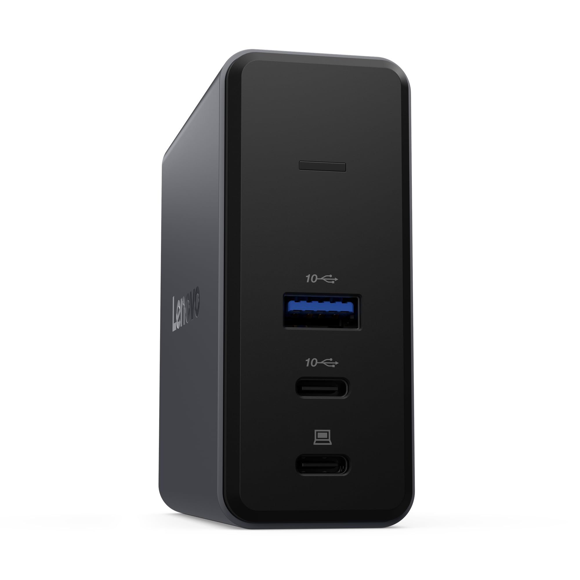 Lenovo GaN-Ladestation | Tragbare Dock mit integriertem GaN-Netzteil 65W | USB-A und USB-C