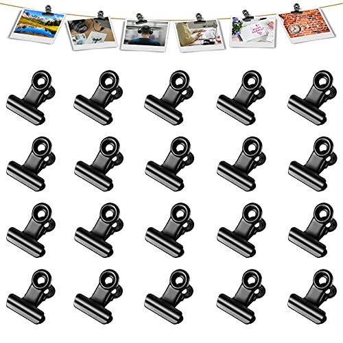 Juvale Klemmbrett Clips 20er Set - Metall Klemmen Mit Gummi 9,9x3cm