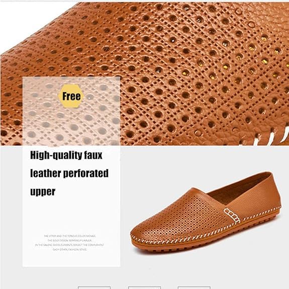 Asifn Men's Moccasin Slippers Summer Casual Shoes Walking Comfortable Driving Leather Shoes2