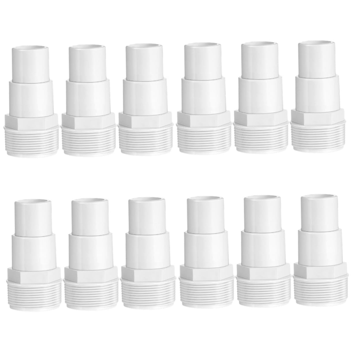 HANABASS 12pièces Adaptateur Plastique pour Pompe De Piscine Connecteurs pour Remplacement De Filtre Raccords Étanches Et Installation Facile