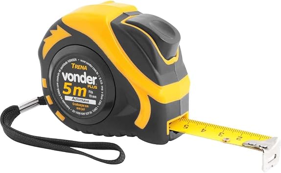 Trena Aço Vonder 5M X 19mm Auto Trava