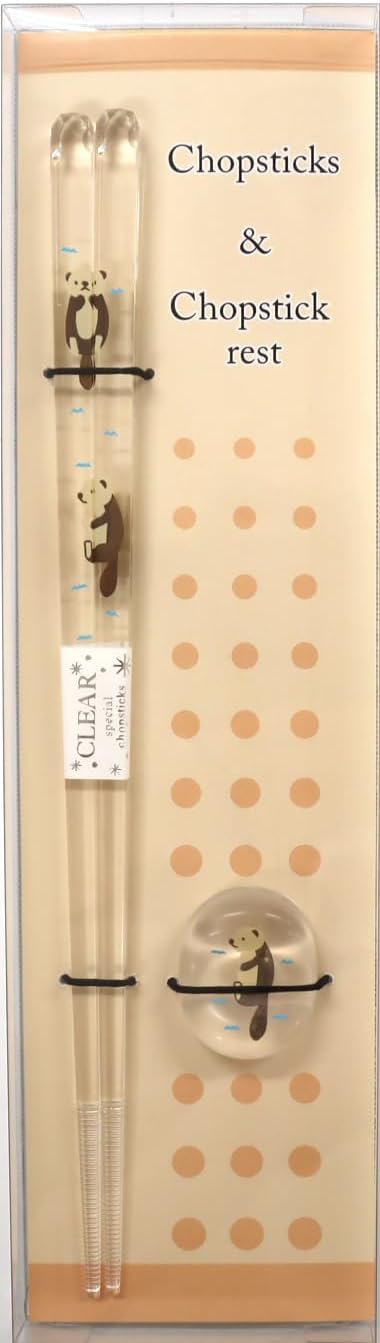 Aoba 549550 Animal Land Chopstick Rest and Chopsticks Set, 9.1 inches (23 cm), Made in Japan