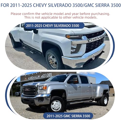 Image of hightall 17 Wheel Simulators, 17 inch 8 Lug 5 Hand Holes Stainless Steel Hubcaps,Polished Surface,Bolts On Wheel Cover Set Compatible with 2011-2025 Chevy SILVERAD0 3500 /GMC Sierra 3500 HD DRW