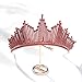 YUANBOO Toast Kleidung Geburtstag Tiara Luxuriöse Retro Braut Hochzeit Haarschmuck Strass Prinzessin Krone Schmuck & Zubehör (Metal Color : Style 2)