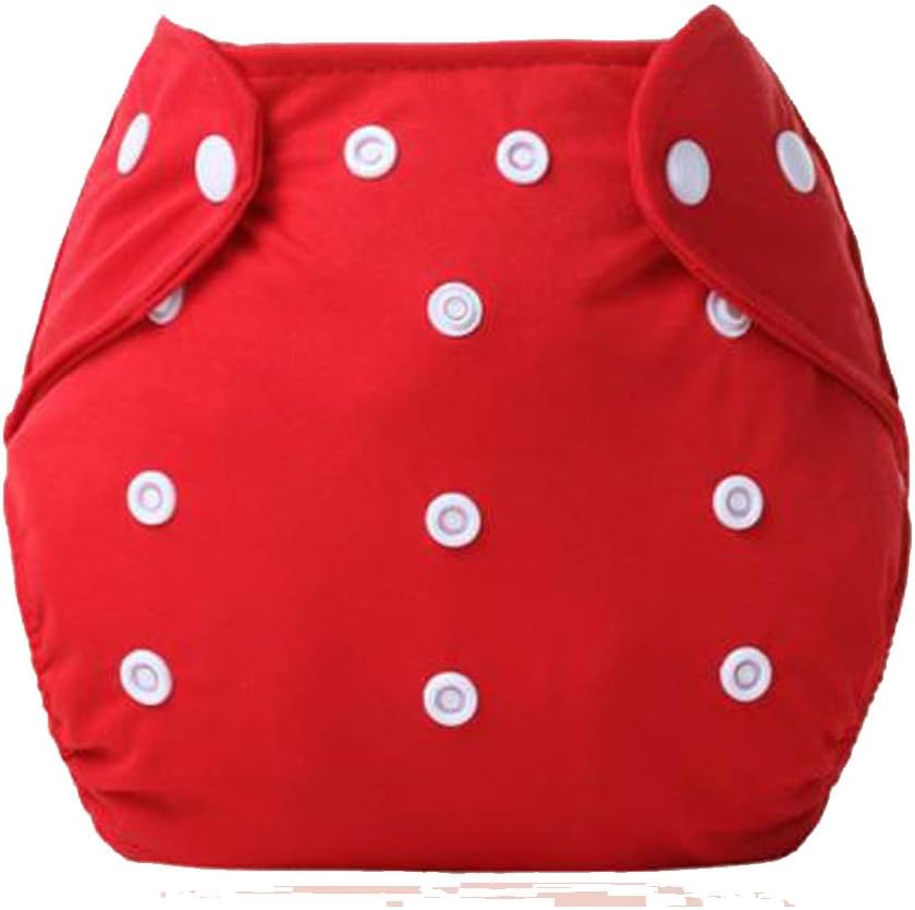 Adjustable Reusable Swim waterproof Nappy/Diaper Cover. One size fits all. (Red)