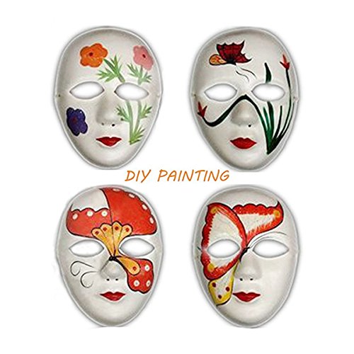 Oulii Full Face Diy Mask Halloween Blank Painting Mask Cosplay For Masquerade Halloween Party Favors (6Pcs Male And 6Pcs Female) #TOP2
