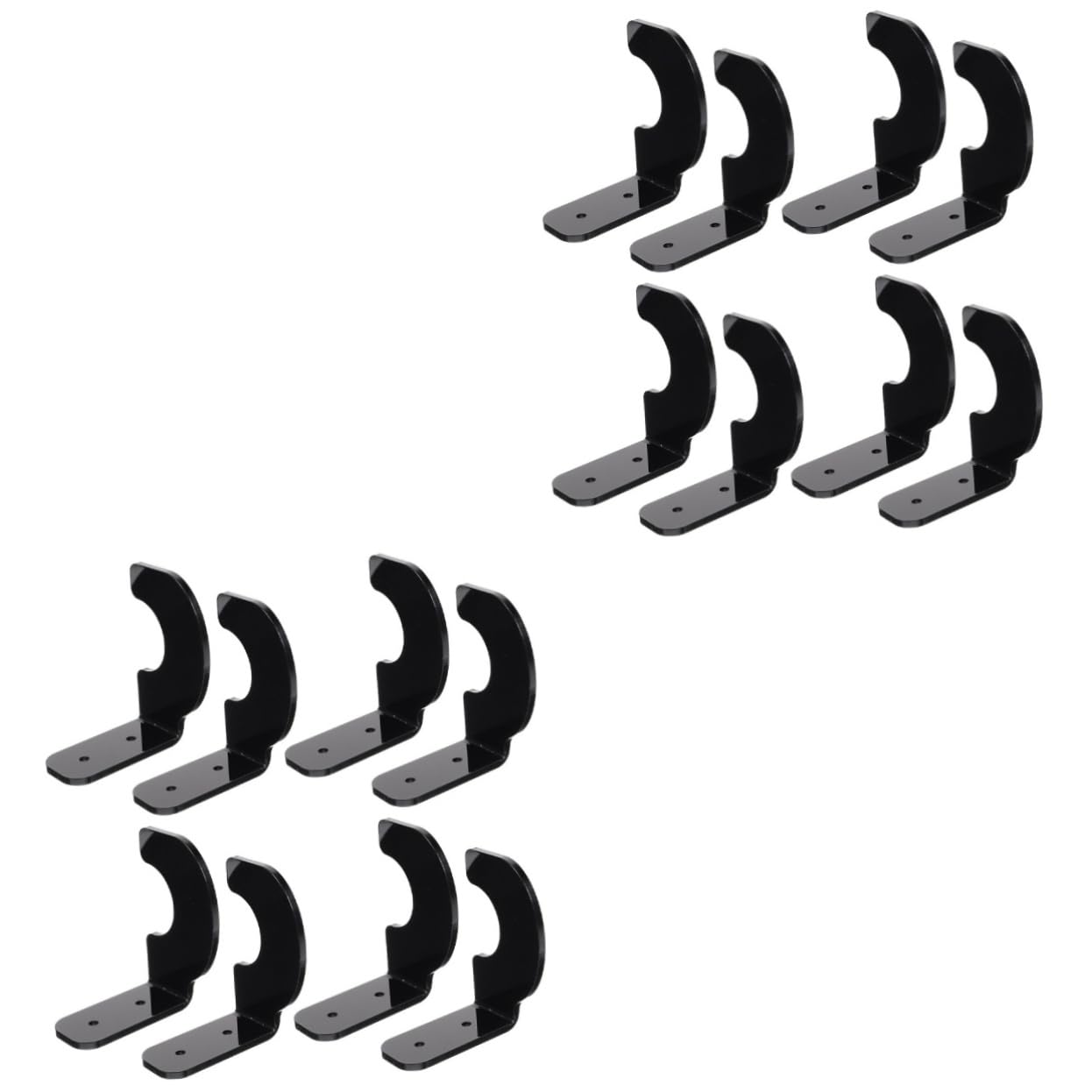 VANZACK 2sets Baseball Bat Organizer Wall Mount Bat Display Holder 4 4pairs * 2