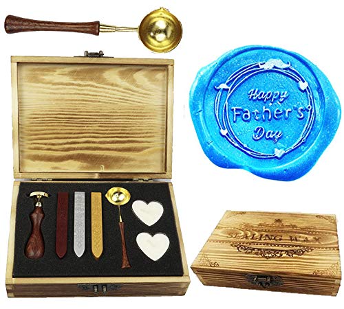 Bâtons de cire et kit de cachet de cire avec cuillère pour faire fondre