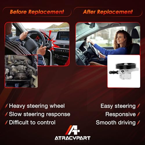 Power Steering Pump with Pullley Compatible with Honda Accord 3.0L V6 2003-2007, Acura MDX 3.5L V6 2003-2006, Replaces 21-5349 96-5349 by ATRACYPART - Used condition - Image 4