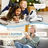 Robot Dog Toy for Kids, Remote Control Dog Robot, Voice & Touch Control Robot Pet Dog with LED/Record/Sing/Dance, Rechargeable Puppy Toys for 5 6 7 8 9 10 Year Old Boy Girl Ideas (Gray)