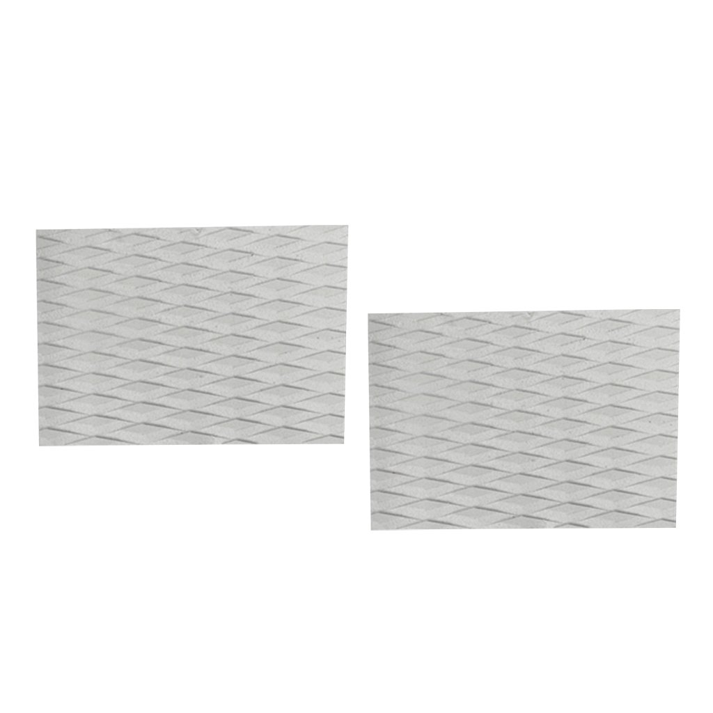 Fancyes 2 Pieces EVA Traction Pads Surf for, Grey