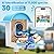 Smart Bird Feeder with Camera, Bird Feeders for Outdoors with Solar Panel, 2K HD Live View, AI Identify, Auto Capture, Instant Notifications, 2.4GHz, IP65 Waterproof, Ideal Gifts for BirdLovers, Blue