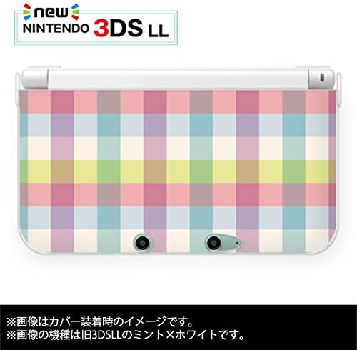 Amazon New Nintendo 3ds Ll 専用 カバー ケース ハード ニンテンドー カラフル チェック ピンク 青 ブルー ホワイト 白 カワイイ ニンテンドー3ds