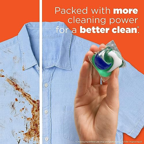 Tide Pods Laundry Detergent, Clean Breeze, 57 Pacs Capsules, 46 Ounce - 4