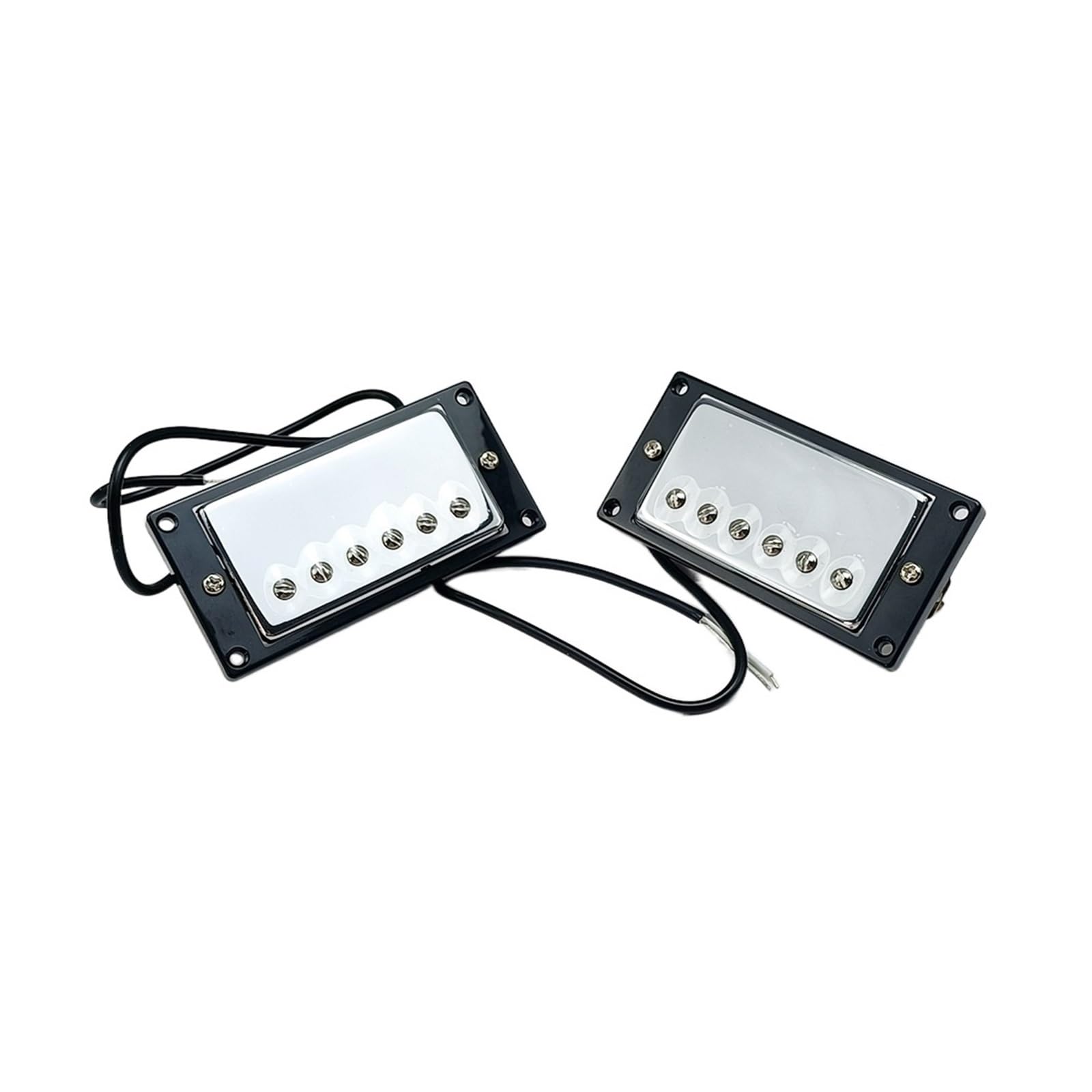 gitary elektrycznej Części Odbiór Gitara Elektryczna Do Przetwornika LP Humbucker 6 Kolumn Magnetycznych (Color : Silver 50/52 set)
