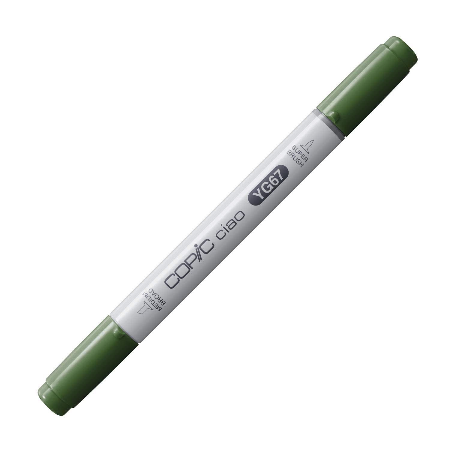 COPIC Ciao Coloured Marker Pen - (YG-67) Moss, For Art & Crafts, Colouring, Graphics, Highlighter, Design, Anime, Professional & Beginners, Art Supplies & Colouring Books