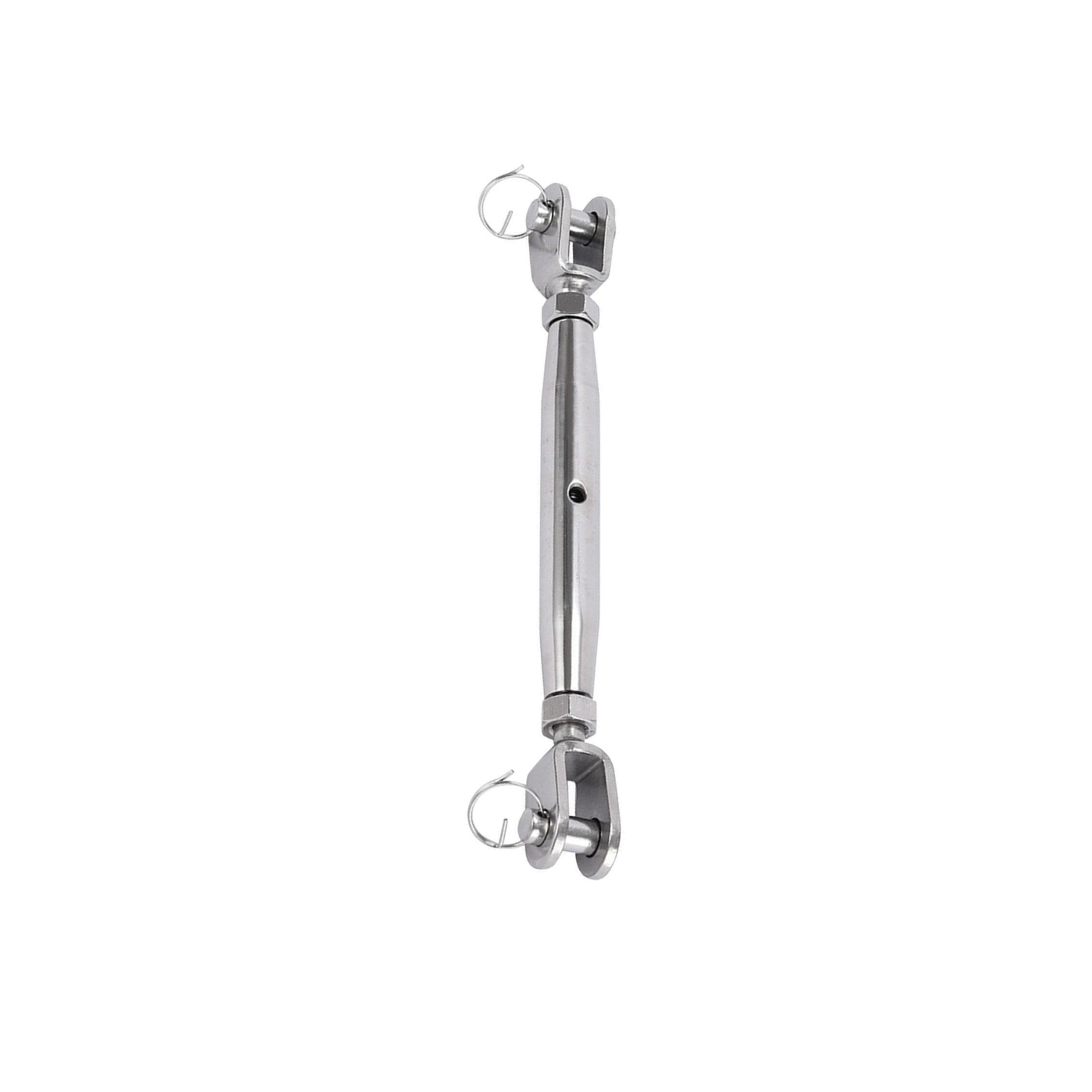 Zanthicia Turnbuckle Stainless Steel Shade Sail Installation Heavy Duty Adjustable Patio Lawn Turnbuckle Hook And Eye Tensioners Rope Cable Set Stainless Steel
