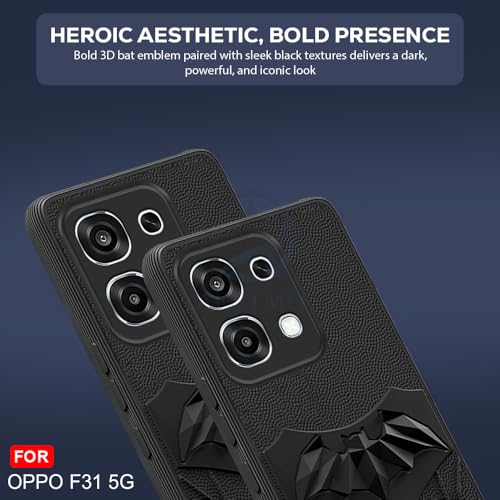 Image of AESTMO Back Cover for Oppo F31 / F33 5G | Stylish | Soft Silicone | Shockproof | Camera Lens Protection Back Cover for Oppo F31 / F33 5G (Black)
