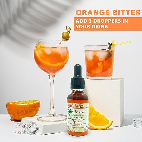Image of Omrai Foods Orange Bitter 30ml for Cocktail | Alcohol Free | Hand Crafted Orange Bitter