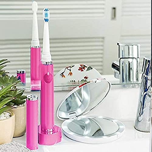Pop Sonic The Ultimate Pro Toothbrush (Pink) | Rechargeable Toothbrush W/Up To 40,000 Brush Strokes/Minute -Long-Lasting Dupont Nylon Bristles -Teens & Adult Toothbrush W/Quadrant Pacer & Timer #TOP6