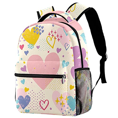 Sac à dos d'école au motif tête de hamster multicolore 3. décontracté