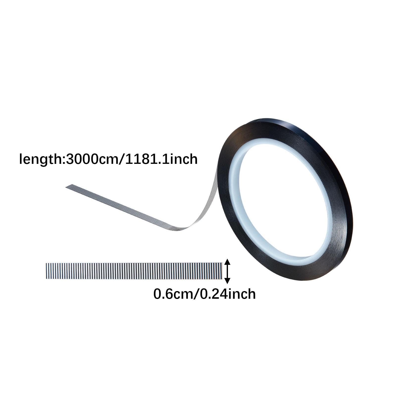 Qianly Scribing Tape PET Maskierband Modellauto Bastelwerkzeug mit Harter Kante Und Gedruckter Skala für Kreatives Gestalten Schullabor Panelreparatur, 6mmx30m