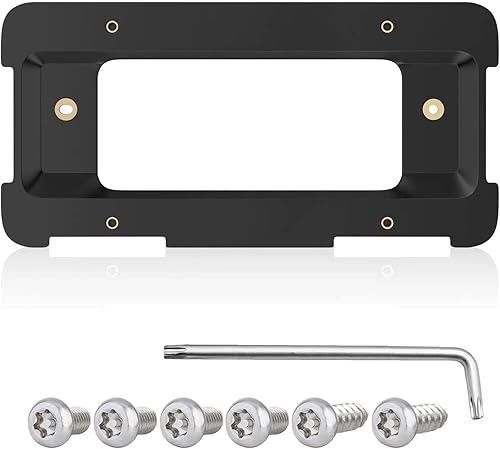 BEYEE Kit de montaje de soporte de placa de matrícula compatible con BMW 1 2 3 4 5 6 Series Accesorios de coche Reemplaza 51187160607, 511882380615