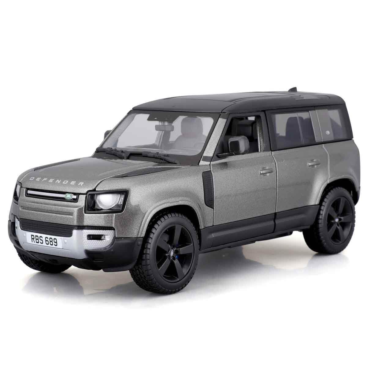 Bburago LAND ROVER DEFENDER - 1:24 Scale - Incredibly Detailed Die-Cast Replica Collectible SUV, Black