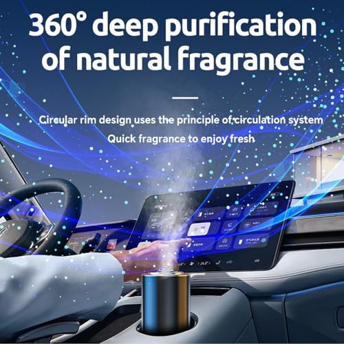 Diffuseur d'huile parfumée portable avec éliminateur d'odeurs intelligent de véhicule - 4