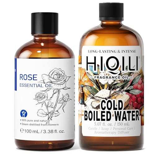 Aceite Esencial de Rosa HIQILI 100ML y Aceite Aromático 150ML