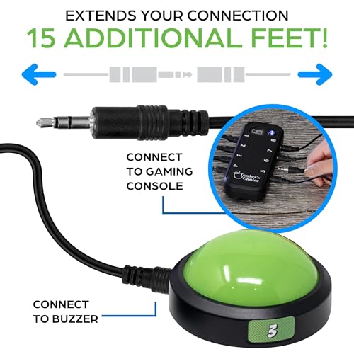 Image of Teacher's Choice 15 Ft Cables for Game Buzzer System 8-Pack