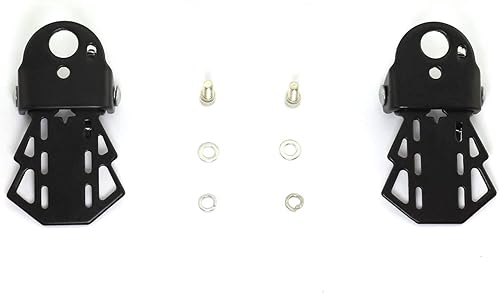 Miniatura 2 de TAODAN Pedales traseros de metal para bicicleta MTB Reposapiés plegables Accesorios de Ciclismo Piernas de bicicleta 3.543x2.362 in Negro