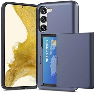 Capa Protetora com Carteira Embutida para Guardar e Cartão de Crédito para o Samsung Galaxy S23 / S23 Plus / S23 Ultra (Samsung Galaxy S23 Plus (Tela 6.6), Azul)
