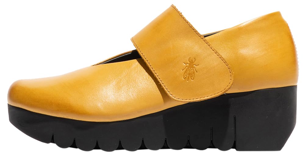 Fly London Womens Vari188fly Mary Jane Flat, Mustard, 6 UK