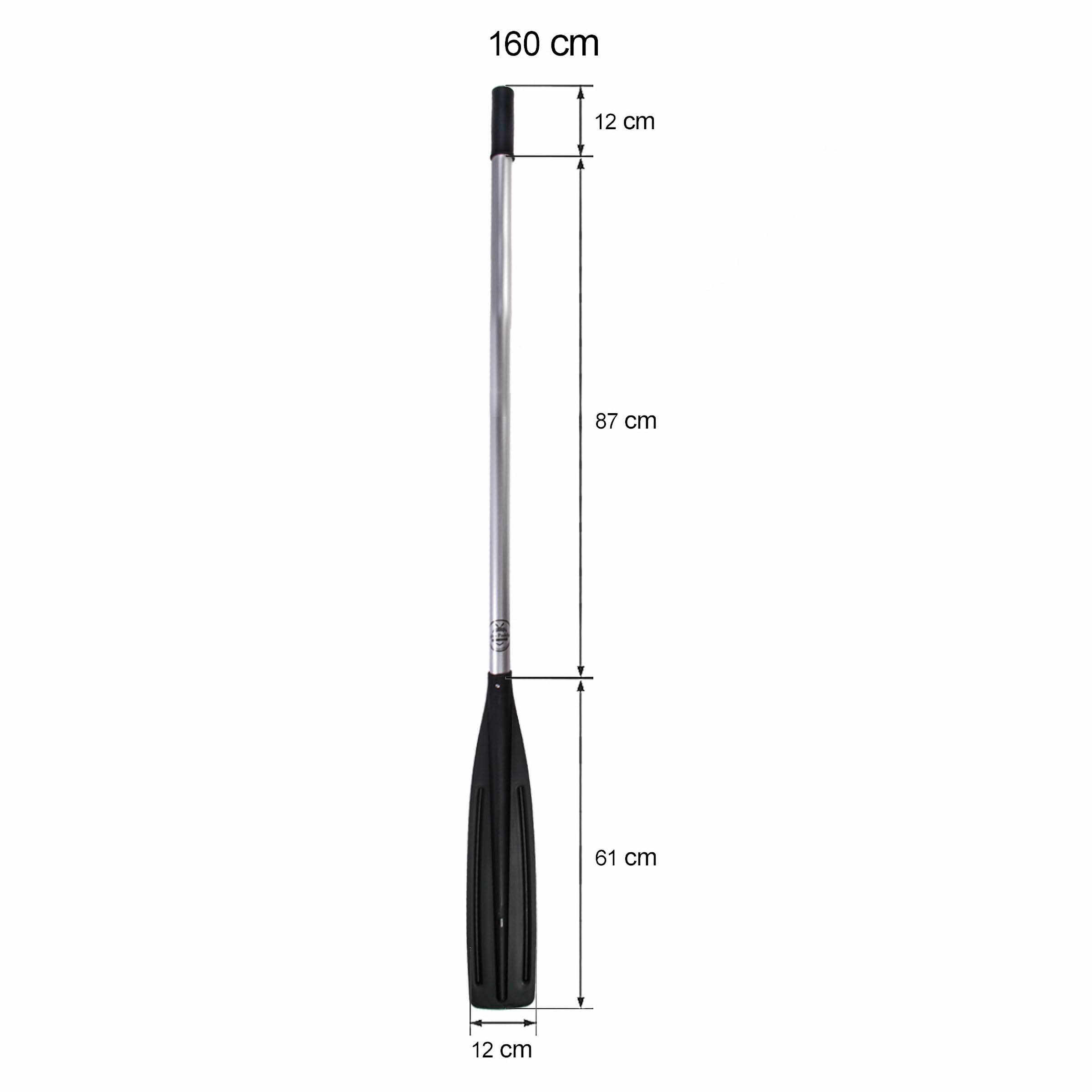 Orginal Aluminium-Ruderset John Paddle (2 Stück) Pontonpaddel Schlauchbootpaddel 160cm – sehr Leicht, korrosionsbeständig, ABS-Paddel, ideal für Schlauchboote Fischerboot