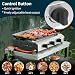LIFERUN 3 Burner Gas Plancha Griddle, 7.2kW Large Tabletop BBQ Gas Grill with Flat Top, Portable Stainless Steel Outdoor Griddle, 59 x 37 cm Enamel Non-Stick Cooking Surface, Camping, Garden & Patio