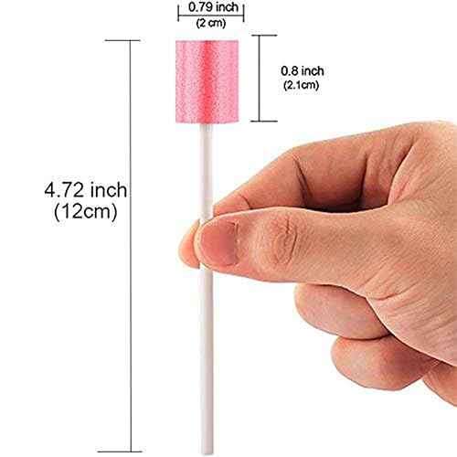 Miniatura 3 de Esponja desechable de 100 hisopos bucales, sin sabor y estériles, hisopos dentales para limpieza bucal