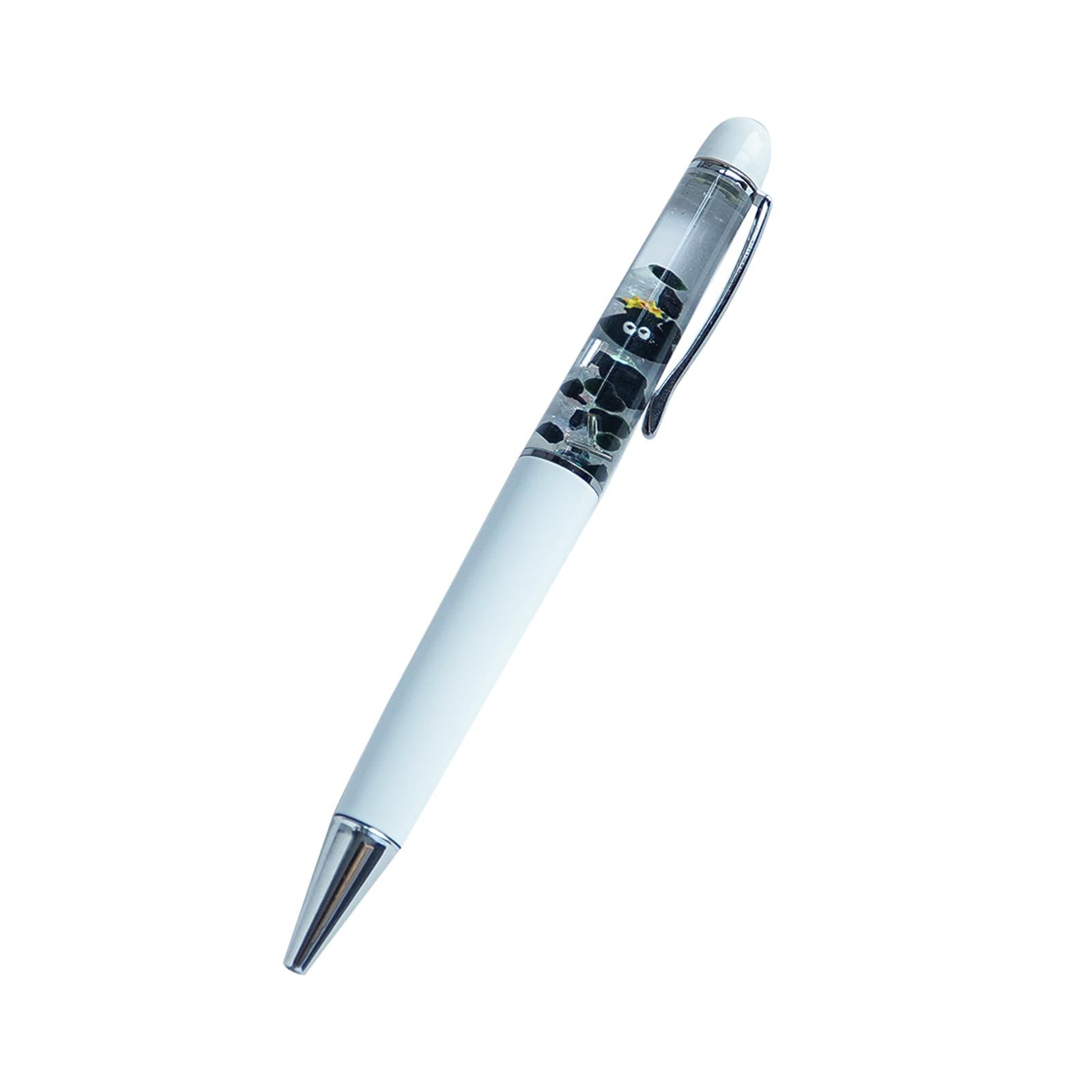 Sikyby Black Eyes Fun Pens Cute Floater Floating Liquid Writing Journaling Office Pen Unique Present Gifts — image 1