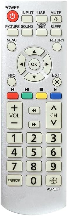 RESORB LED 430 Compatible Remote for Sanyo LED/LCD TV JH-16390, Silver (Exactly Same Remote Will Only Work)