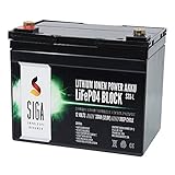 SIGA Lithium Batterie 33Ah 12V LiFePO4 Akku Golf Caddy Cart Trolley Solar statt 35Ah