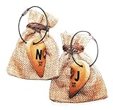 Llaveros personalizados con forma de corazón para parejas