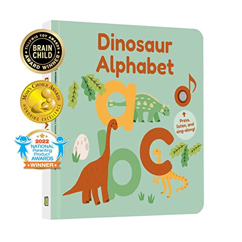 ABC Learning for Toddlers | Back to School | Sound Books for Toddlers 1-3 and 2-4 | ABC Song | Musical Toys for Toddlers 1-3 (Dinosaur Alphabet)