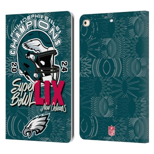 Étui iPad 9.7 NFL Eagles Super Bowl LIX en cuir pour protection au quotidien