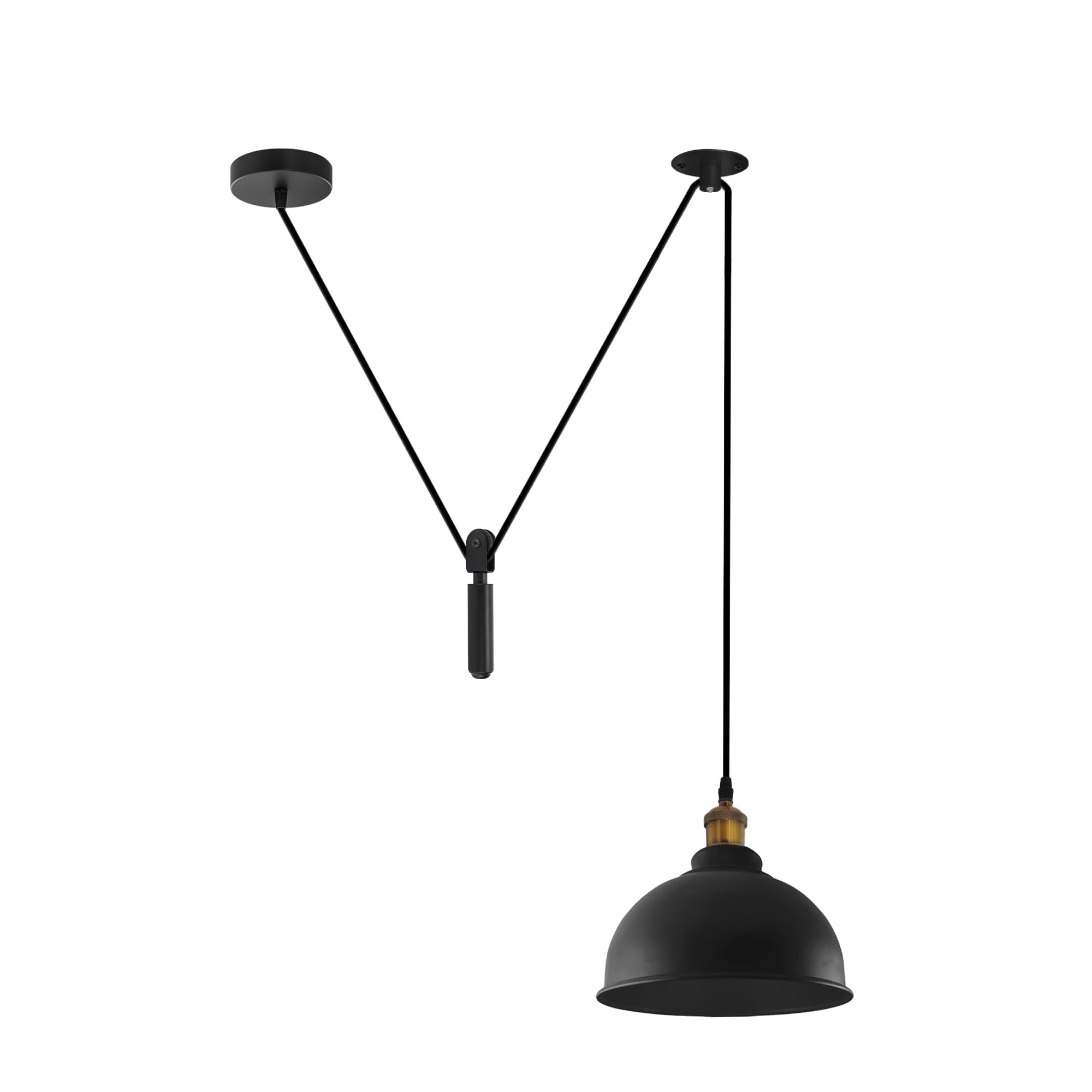 DC VOLTAGE Spider Lights Pendant Lighting Ceiling Chandelier, E27 Vintage Ceiling Lights Industrial Light Fitting Black