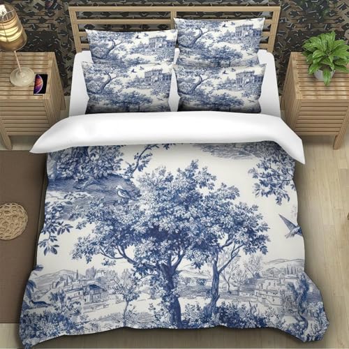 Housse de couette hypoallergénique papillon bleu 3D - 5