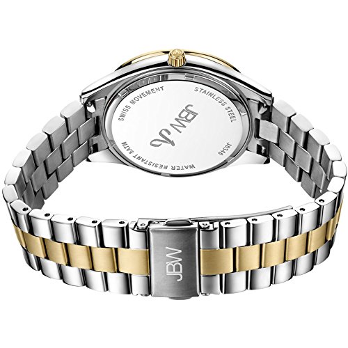 Jbw Luxury Women's Cristal 0.12 Carat Diamond Wrist Watch With Stainless Steel Link Bracelet #TOP1
