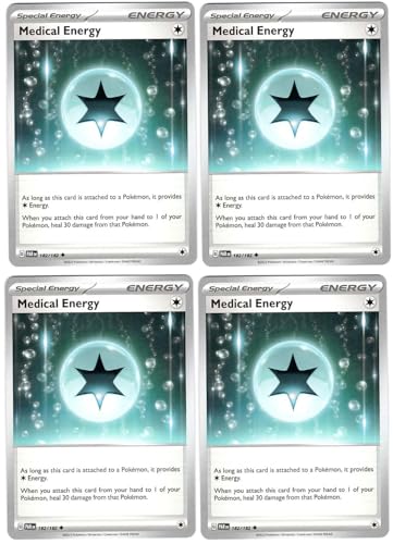Medical Energy 182/182 - Paradox Rift - Pokemon Energy Card Lot x4 - Playset