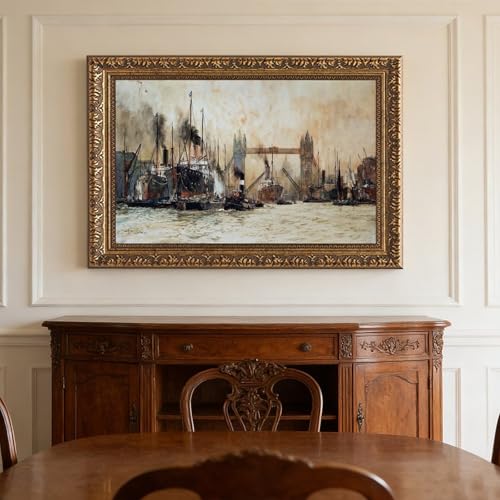 Cadre a suspendre Tower Bridge Charles Dixon pour habiller un mur vide